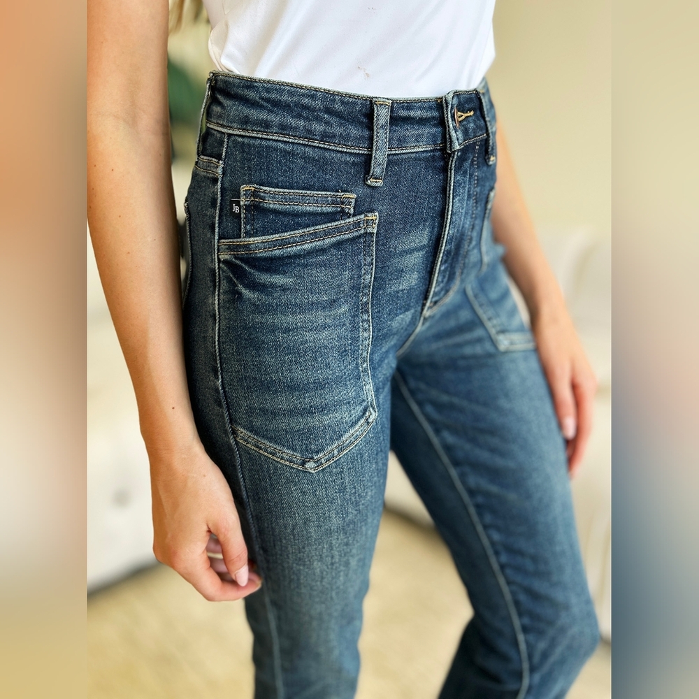 Judy Blue High Rise Dark Blue Stretch Jeans - Picture 10 of 16